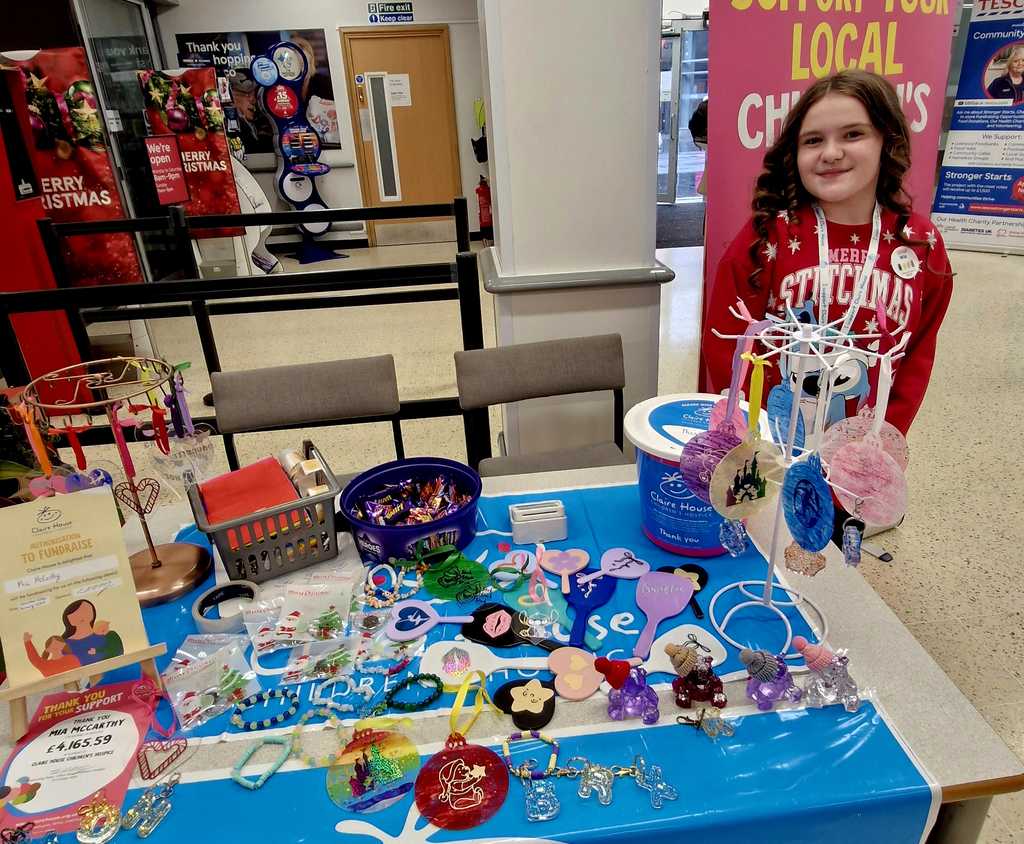 Photo of fundraising stall at tesco