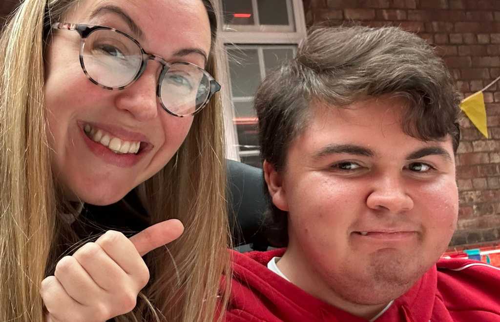 Abi and Liam preparing for the 24-hour Gameathon