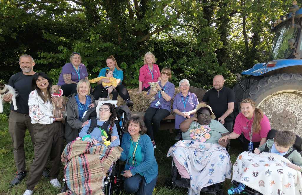 Group photo at Claremont Farm