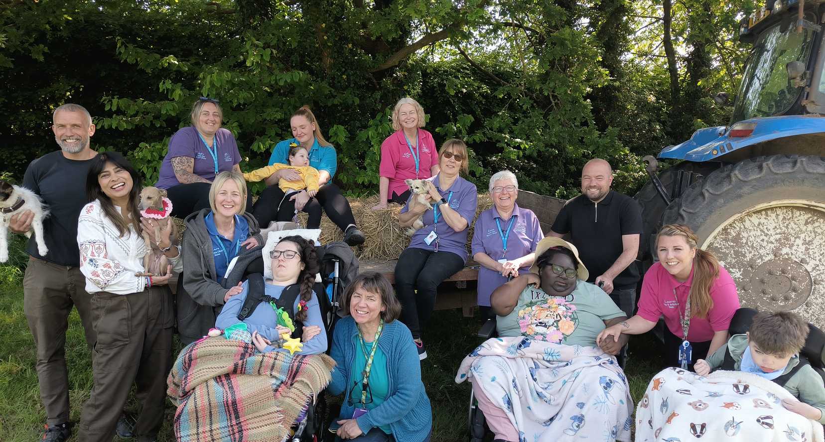 Group photo at Claremont Farm